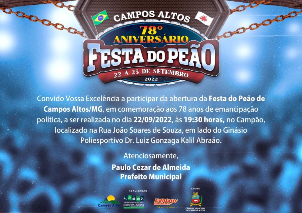 Festa do Peão de Campos Altos é anunciada e vai movimentar a cidade em  setembro